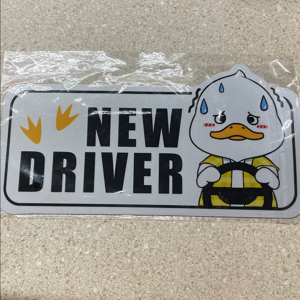 New Funny “New Driver” Duck Car Magnet
